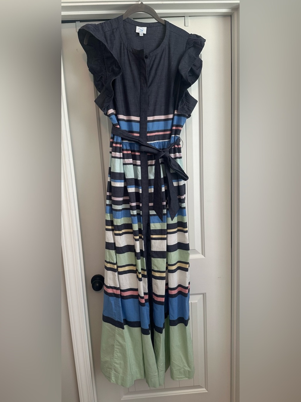 Women’s XL Sewing Down South x‎ Crown & Ivy Wright Maxi Dress w/ Sash - Picture 5 of 13